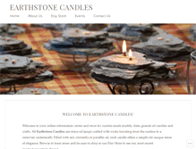 Tablet Screenshot of earthstonecandles.com